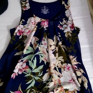 Ny&c floral tank XS